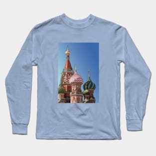 Saint Basil's Cathedral Digital Painting Long Sleeve T-Shirt